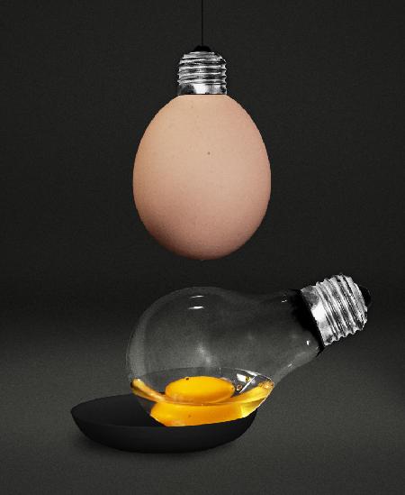 Ist es eine Lampe oder ein Ei?