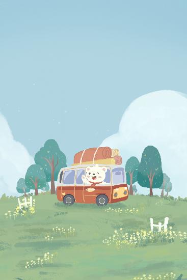 Bären-Picknick-Tagesausflug