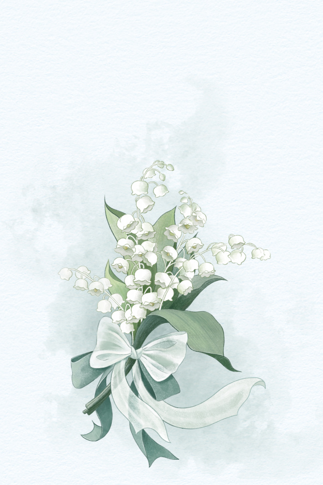 Weiße Glockenblumen von Xuan Thai