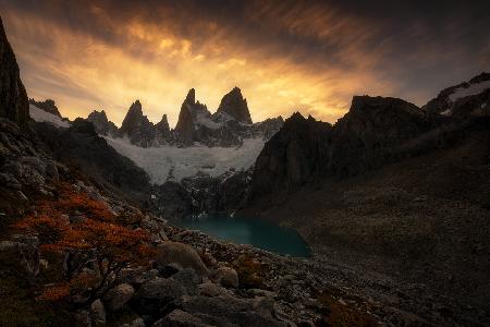 Patagonien-Berglicht