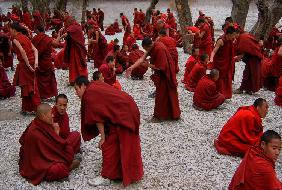 Monks debating