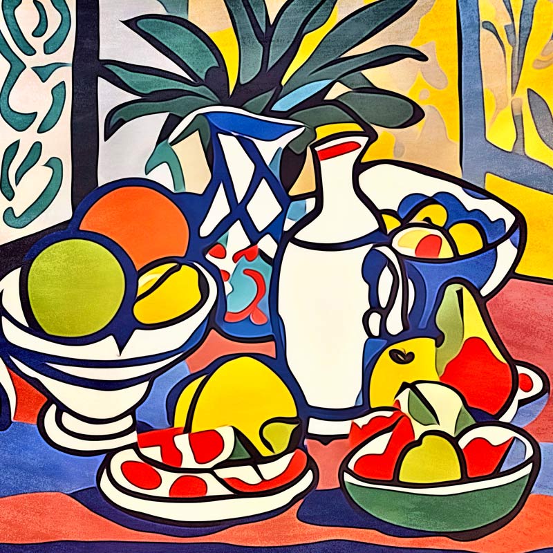 Milch und Obst-Matisse inspired von zamart