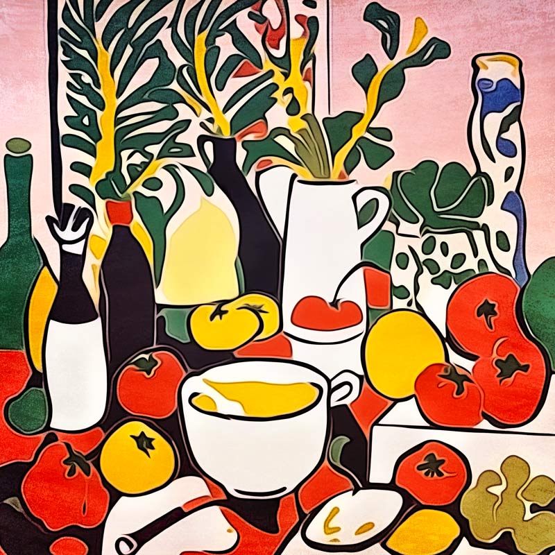 Tomaten in der Küche-Matisse inspired von zamart
