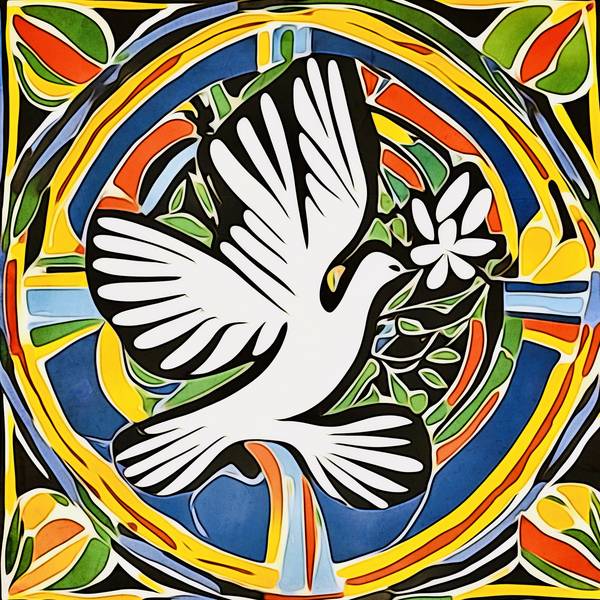 Friedenstaube-Matisse inspired von zamart