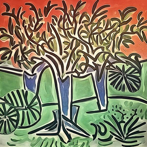Herbstlandschaft-Matisse inspired von zamart