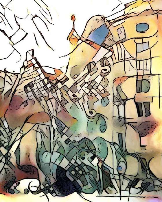 Kandinsky trifft Barcelona, Motiv 6 von zamart