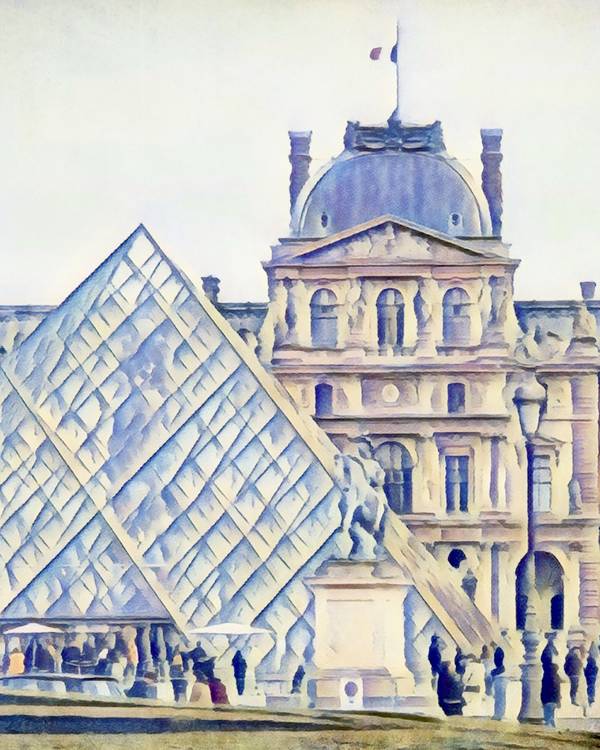 Louvre in Paris, AQ 10 von zamart