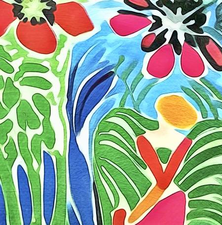 Im Blumengarten - Matisse inspired 2023