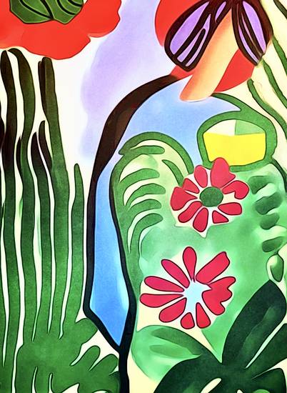 Im Blumengarten, Motiv 3 - Matisse inspired 2023