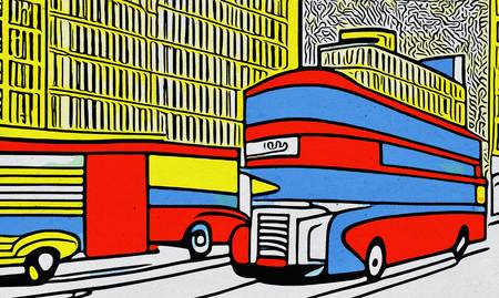 Roter Bus in London 2023