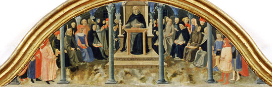 St. Thomas Aquinas Teaching von Zanobi di Benedetto Strozzi