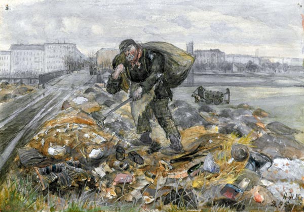Müllsammler von Heinrich Zille